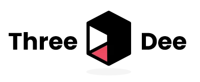ThreeDee logo white